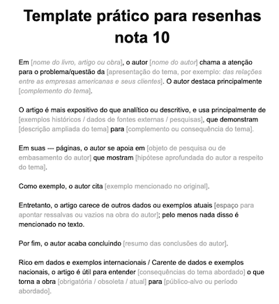 Introduzir 101+ Imagem Modelo De Resenha Critica Abnt - Br.thptnganamst ...